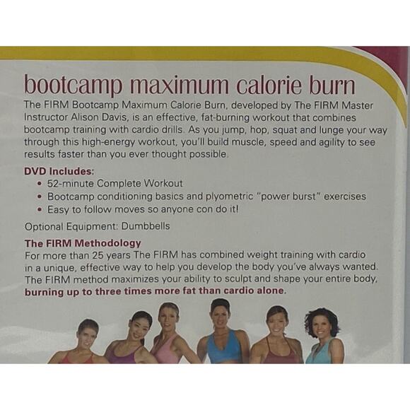 Alison Davis - The FIRM Bootcamp Maximum Calorie Burn 2007 Gaiam Mod New Workout - Picture 3 of 7
